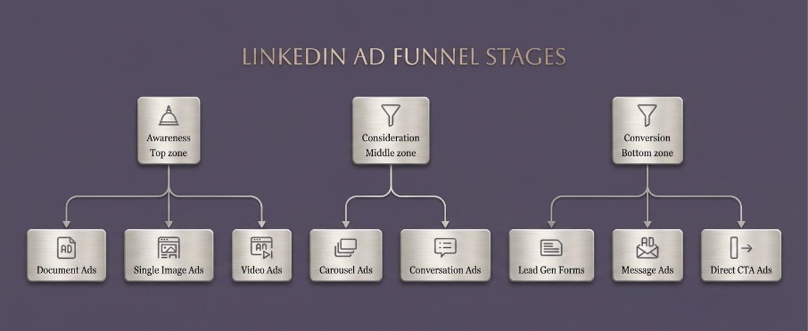 linkedIn ad funnel 