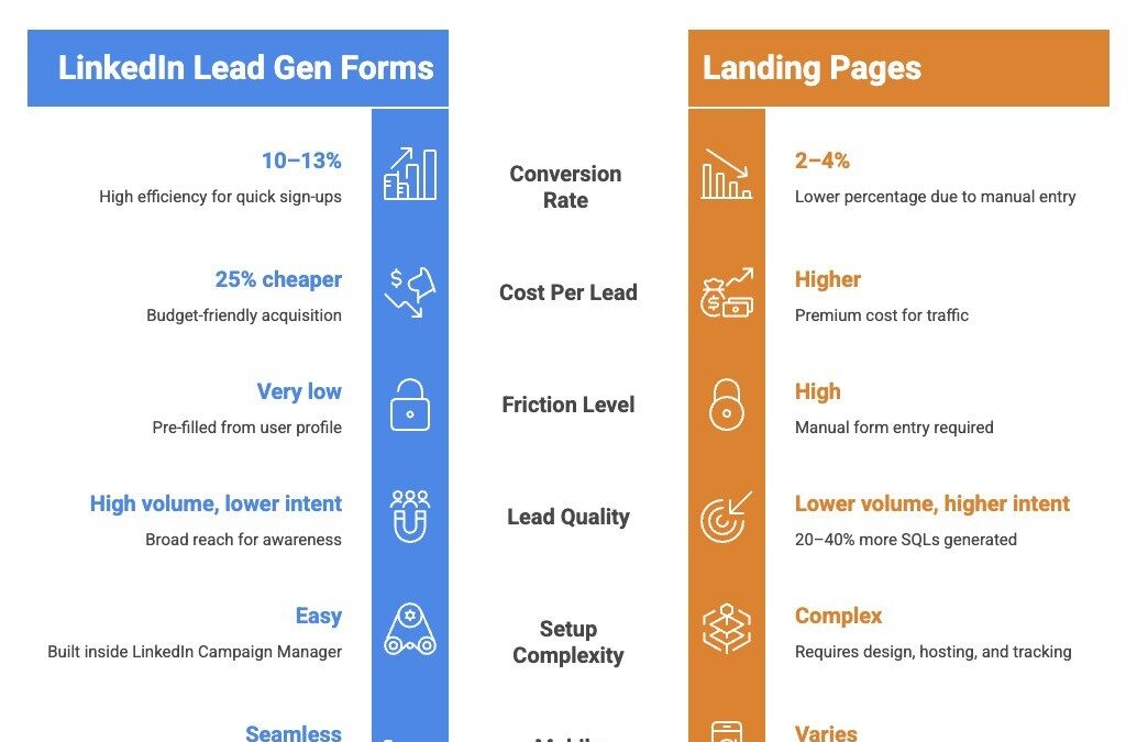 LinkedIn Lead Gen Forms vs Landing Pages: Which Converts Better for B2B in India?