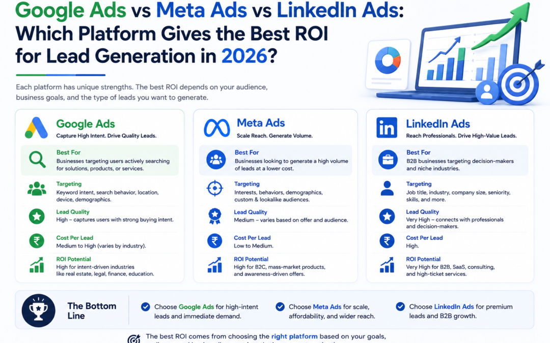 Google Ads vs Meta Ads vs LinkedIn Ads: Which Platform Gives the Best ROI for Lead Generation in 2026?